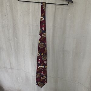 Tabasco Burgundy Novelty Tie with Fun Print
